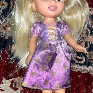 Disney Doll in Purple and Gold Dress Rapunzel
